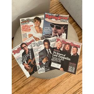 Rolling Stone Magazine Lot of 5 (2007) – Zac Efron, Jay-Z, Led Zeppelin, Bruce S